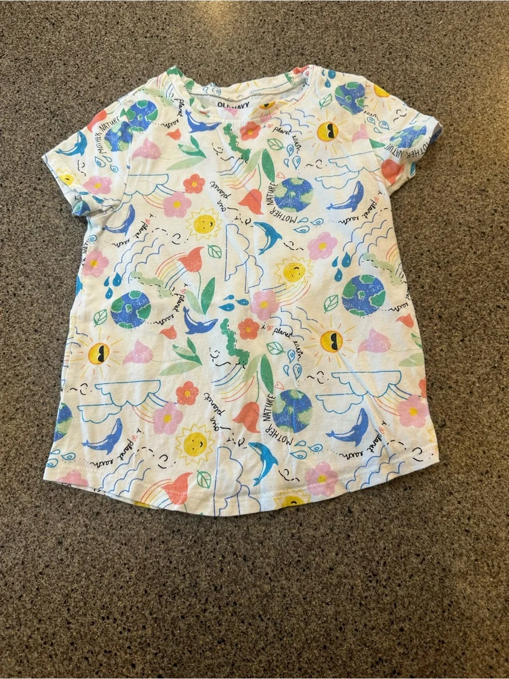 Girls' Multi-Color Graphic Short Sleeve Tee